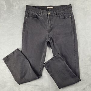Levis Women's Jeans Classic Straight Black Size 14